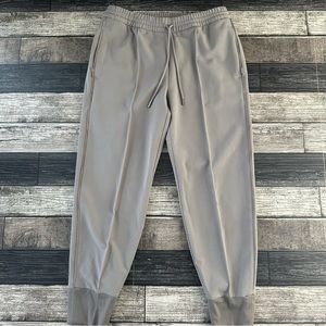 Athleta Jogger Pants Womens Size 4 Gray Activewear Mid Rise Tie Waist